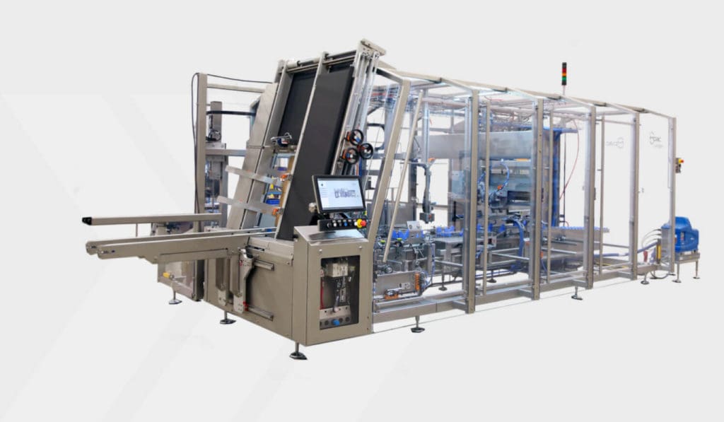 Langen ALISIO Side Load Case Packer - Mpac Automation Ecosystems